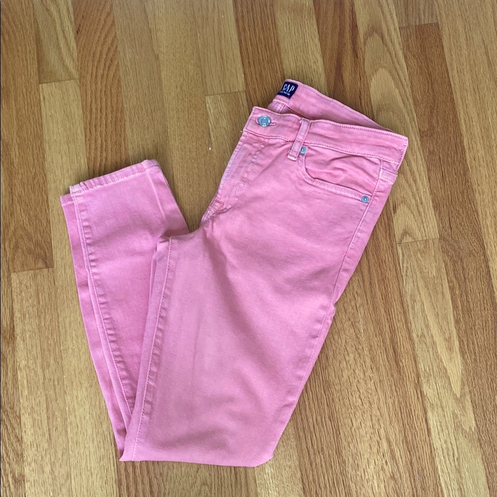 Gap Skinny Capri Jeans Size 28 Coral